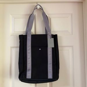 Women or men black tote bag